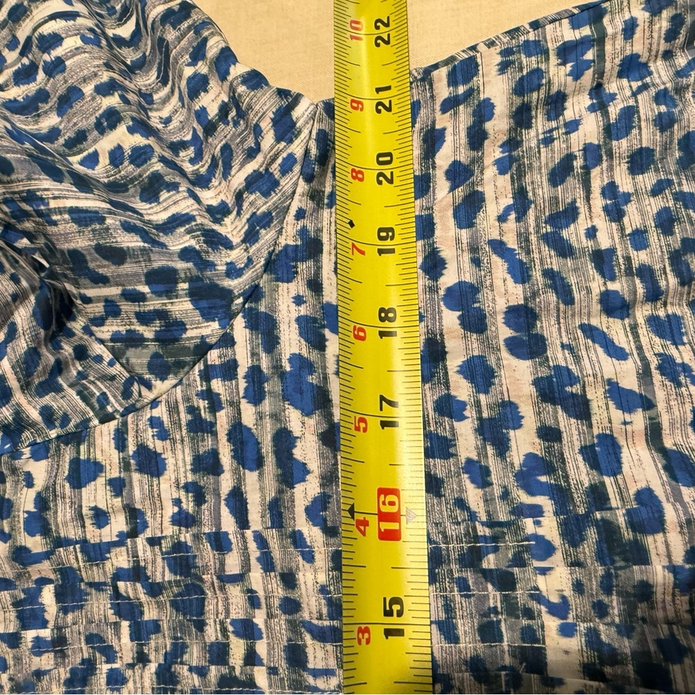 Hunter Bell, Jenkins Dress Blue/Gray Leopard Breaststroke Print, Size Large NWOT - Picture 13 of 16